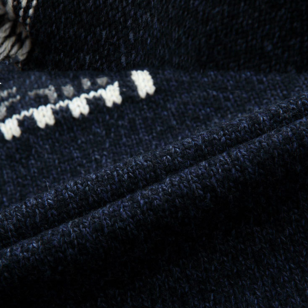 Calico | Men’s Cardigan with Full Zip and Pattern