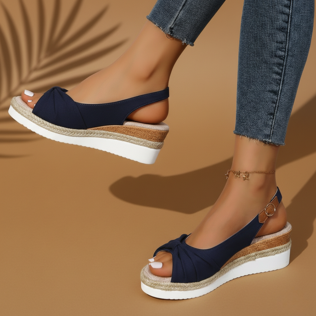 Capri Elegance Espadrille Wedge Sandals 2