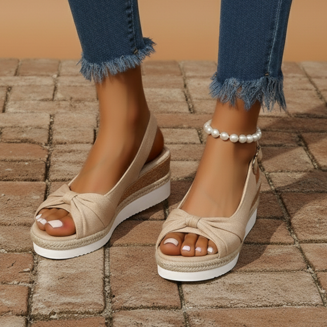 Capri Elegance Espadrille Wedge Sandals 4