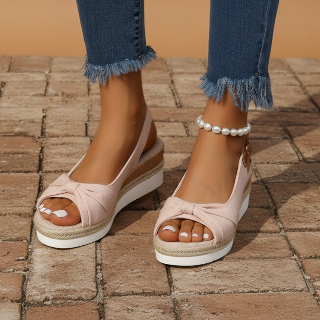 Capri Elegance Espadrille Wedge Sandals 7