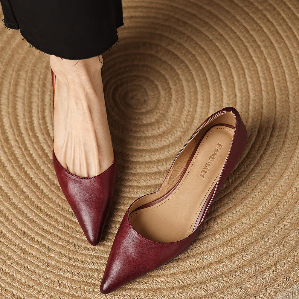 Carlen | Women’s Genuine Leather Heels – Chic Artisan Stiletto & Refined Slimming Silhouette
