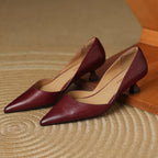 Carlen | Women’s Genuine Leather Heels – Chic Artisan Stiletto & Refined Slimming Silhouette