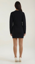 Women's Buttoned Cardigan and Skirt Set – Ribbed Knit & Matching Co-ord