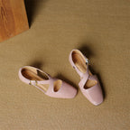 Cavra | Genuine Leather Cross-Strap Heels – Luxury Designer Stiletto Heel & Slimming Strappy Silhouette