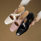 Cavra | Genuine Leather Cross-Strap Heels – Luxury Designer Stiletto Heel & Slimming Strappy Silhouette