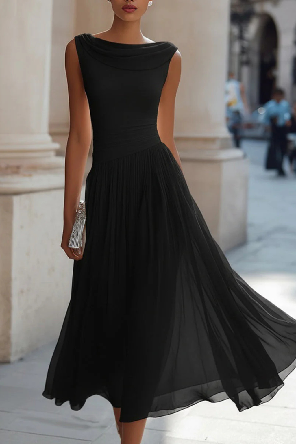 Roque | Comfortable and Elegant Pleated Midi Dress