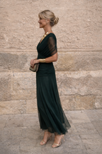 Ēden | Elegant Maxi Dress for Parties with V-Neck