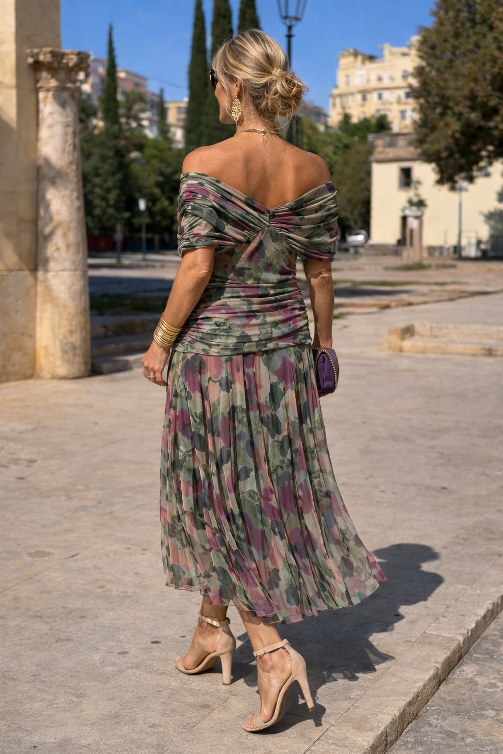 Luna | Elegant Maxi Dress for Parties with V-Neck