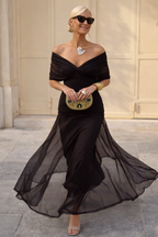 Luna | Elegant Maxi Dress for Parties with V-Neck