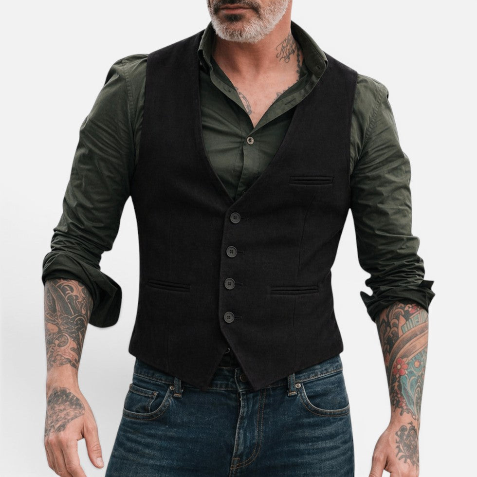 Mane | Men’s Waistcoat with Button Placket