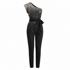 Women’s Modern Jumpsuit – Golden Ratio Tailoring, Architectural Flow & Gilded Modernity