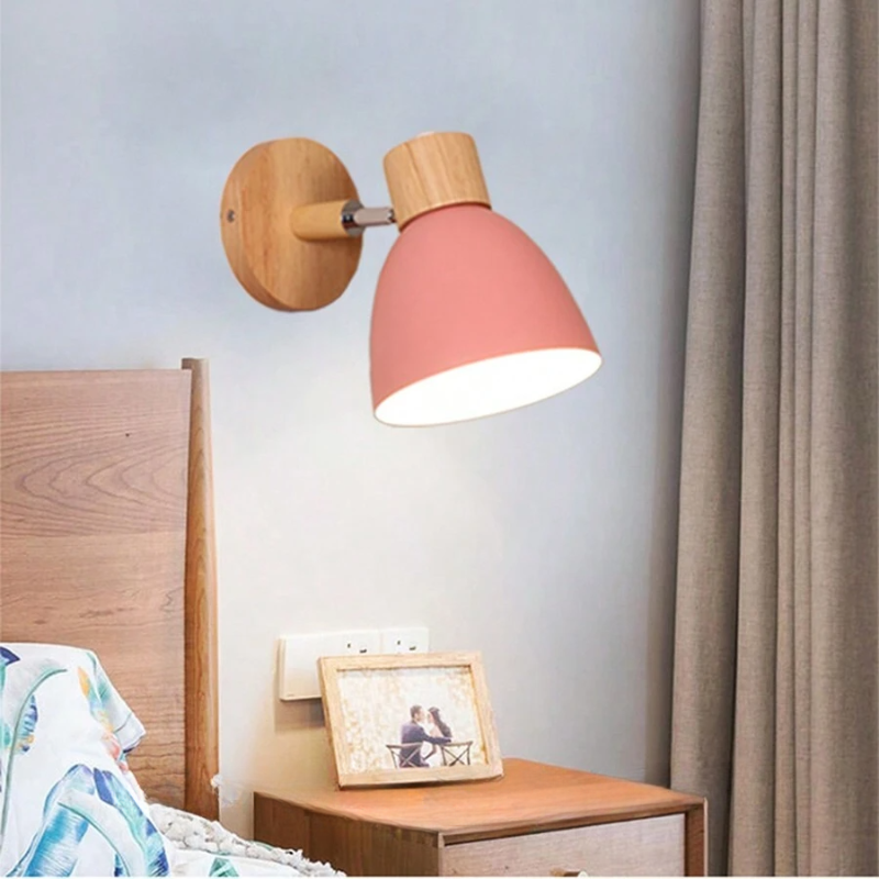 ChromaWood | Stylish Nordic Design Wall Lamp Pink