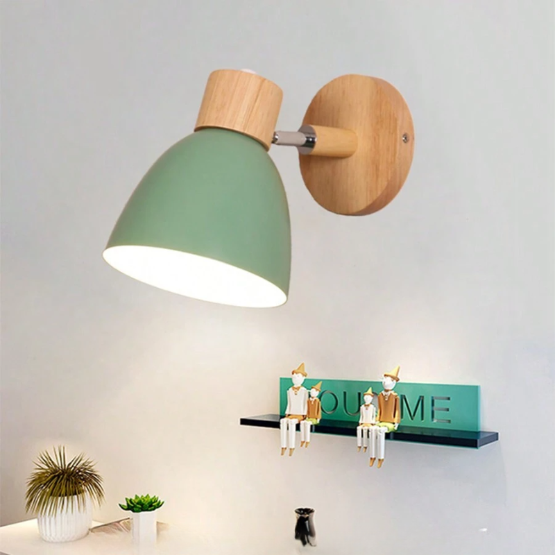 ChromaWood | Stylish Nordic Design Wall Lamp Green