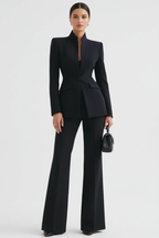 Clara | Completo Donna Elegante – Blazer e Pantaloni Palazzo per Look Professionale e Sofisticato 4