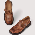 Women’s Mary Jane Shoes – Anatomical Precision Fit & Architectural Strap Detail