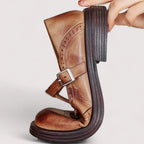 Women’s Mary Jane Shoes – Anatomical Precision Fit & Architectural Strap Detail