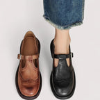 Women’s Mary Jane Shoes – Anatomical Precision Fit & Architectural Strap Detail