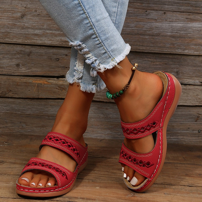 Women's Comfortable Sandals Red