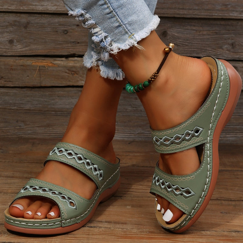 Women's Comfortable Sandals Green