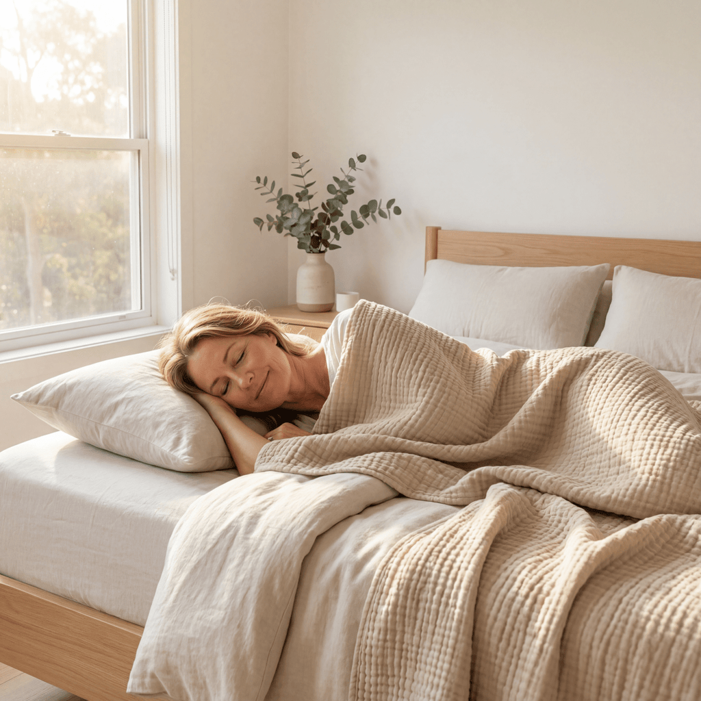 Cooling cotton blanket – airy summer blanket