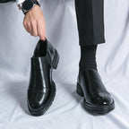Cortas | Men's Genuine Leather Shoes – Luxury Tailored Brogue Brogues & Arch Support Black