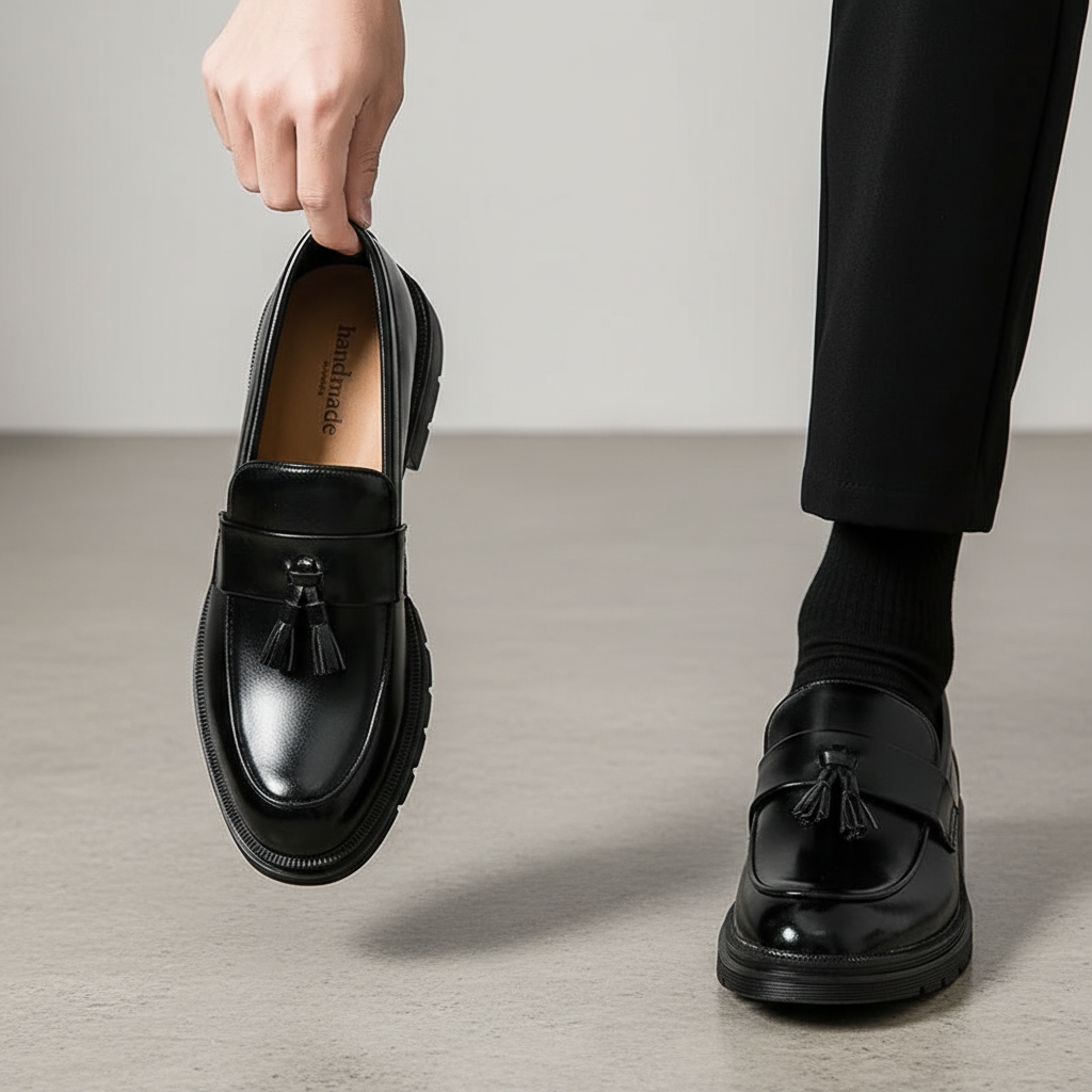 Cruz | Men's Genuine Leather Loafers – Luxury Designer Driving Shoes & Tailored Classic Slip-On