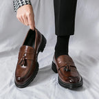 Cruz | Men's Genuine Leather Loafers – Luxury Designer Driving Shoes & Tailored Classic Slip-On Brown