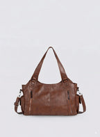 Bersh | Women’s Shoulder Bag in Vegan PU Leather Light Brown