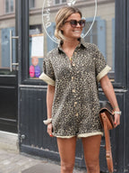 Serene | Women’s Leopard Romper Jumpsuit