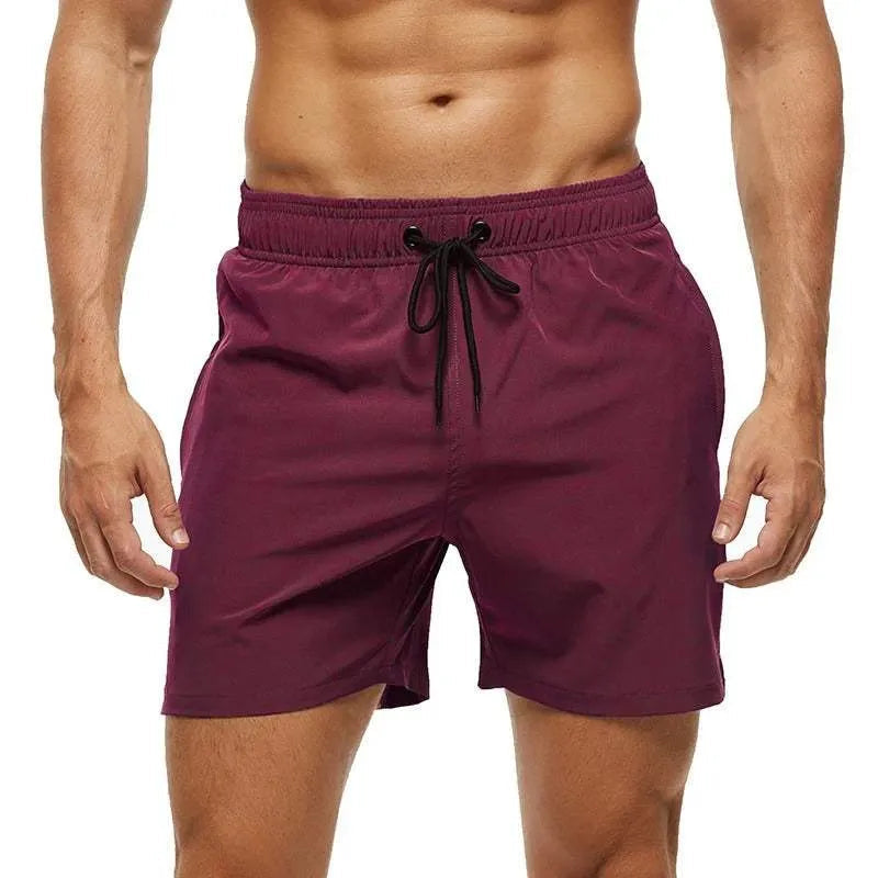 Daan | Men's Swim Trunks Sporty Quick-Dry Elastic Waistband Purple