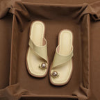 Daisy | Women's Faux Leather Sandals – Chic Artisan Craft & Refined Slimming Silhouette