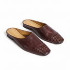 Luna | Women’s Genuine Leather Mules – Chic Slip-On Loafers & Refined Artisan Cushion