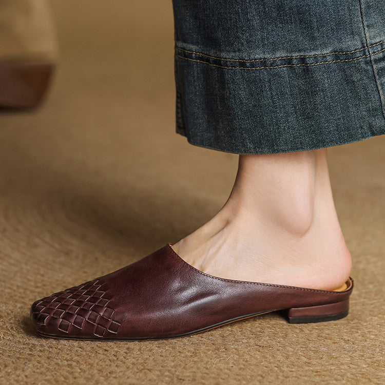 Dalvi Genuine Leather Mules 1