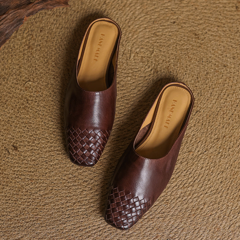 Dalvi Genuine Leather Mules 4