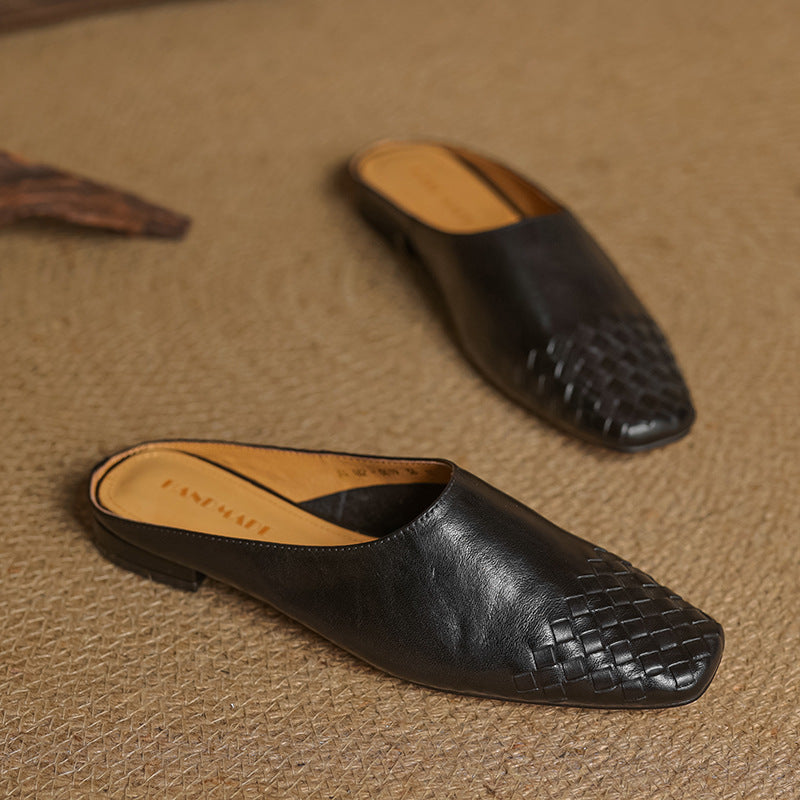 Dalvi Genuine Leather Mules 9