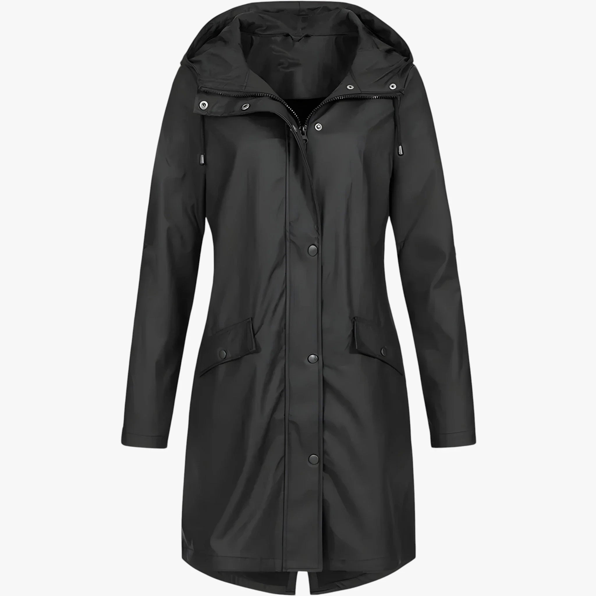 Amore | Women’s Long Breathable Rain Jacket with Lining and Pockets