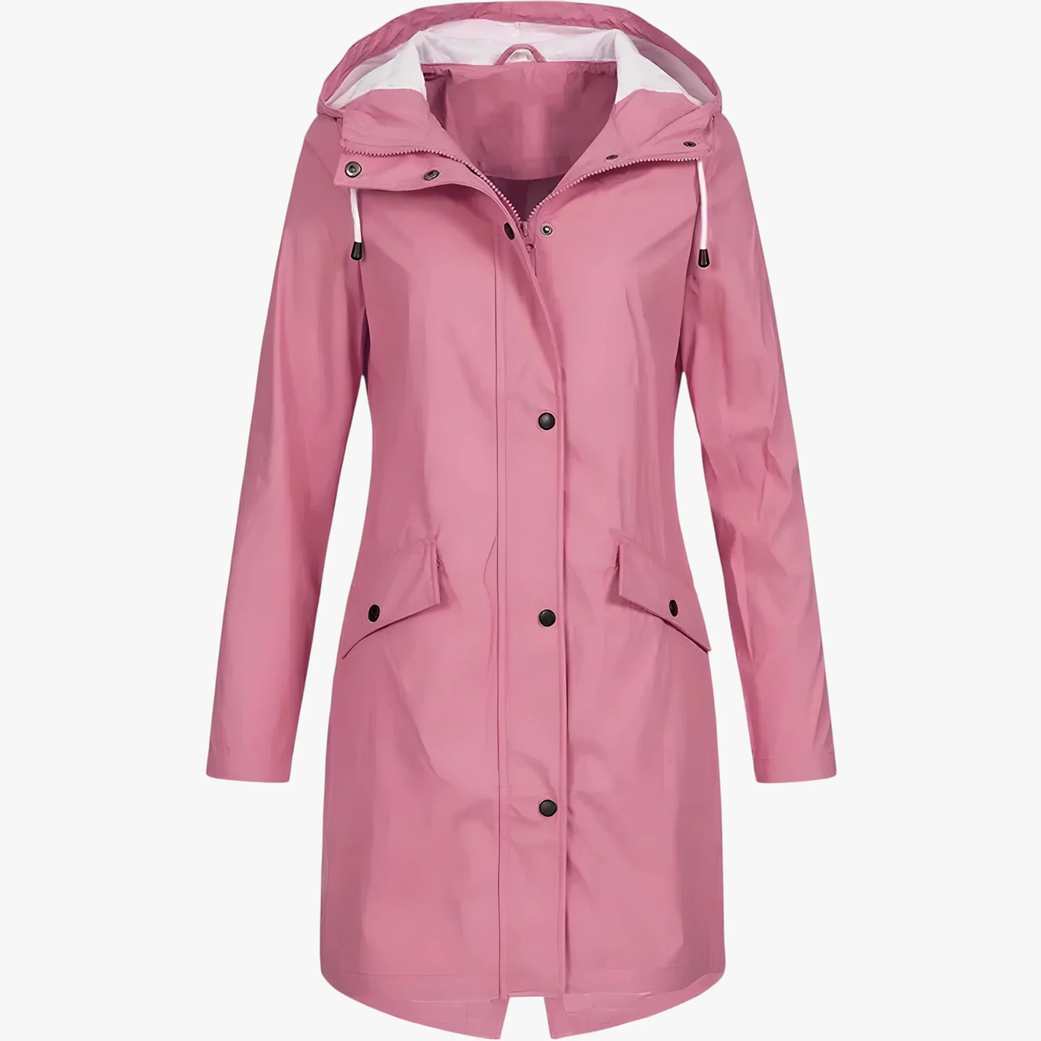Amore | Women’s Long Breathable Rain Jacket with Lining and Pockets