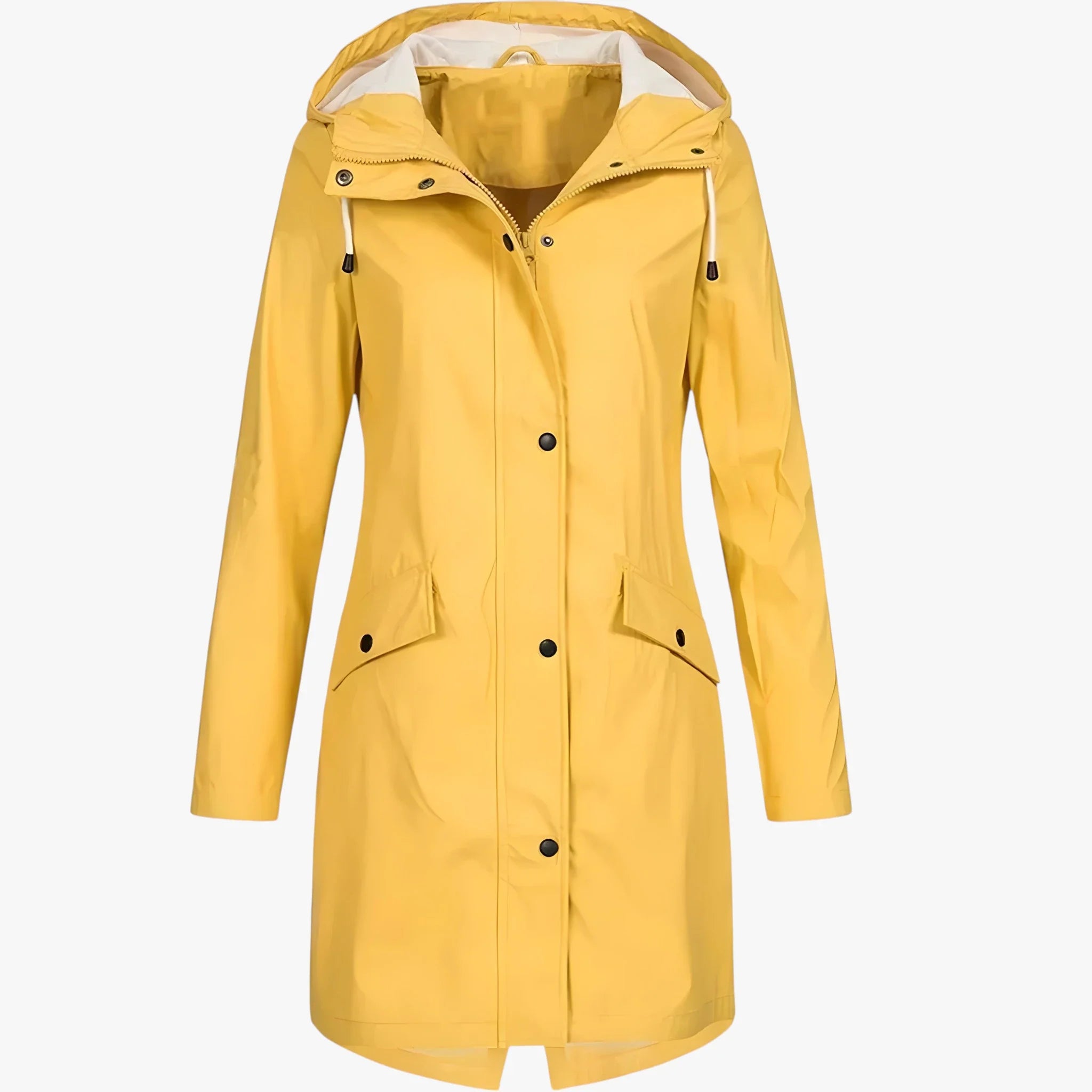 Amore | Women’s Long Breathable Rain Jacket with Lining and Pockets