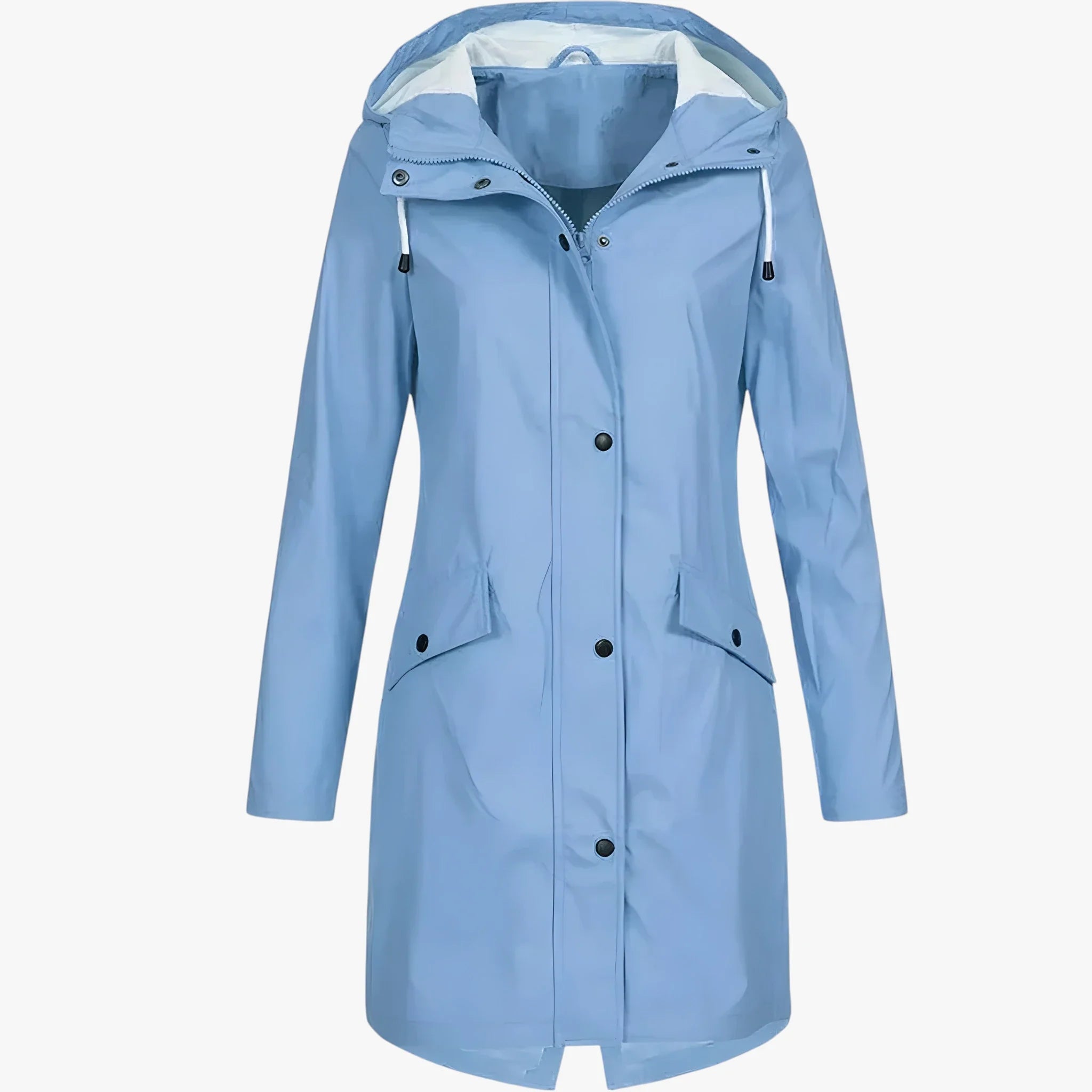 Amore | Women’s Long Breathable Rain Jacket with Lining and Pockets