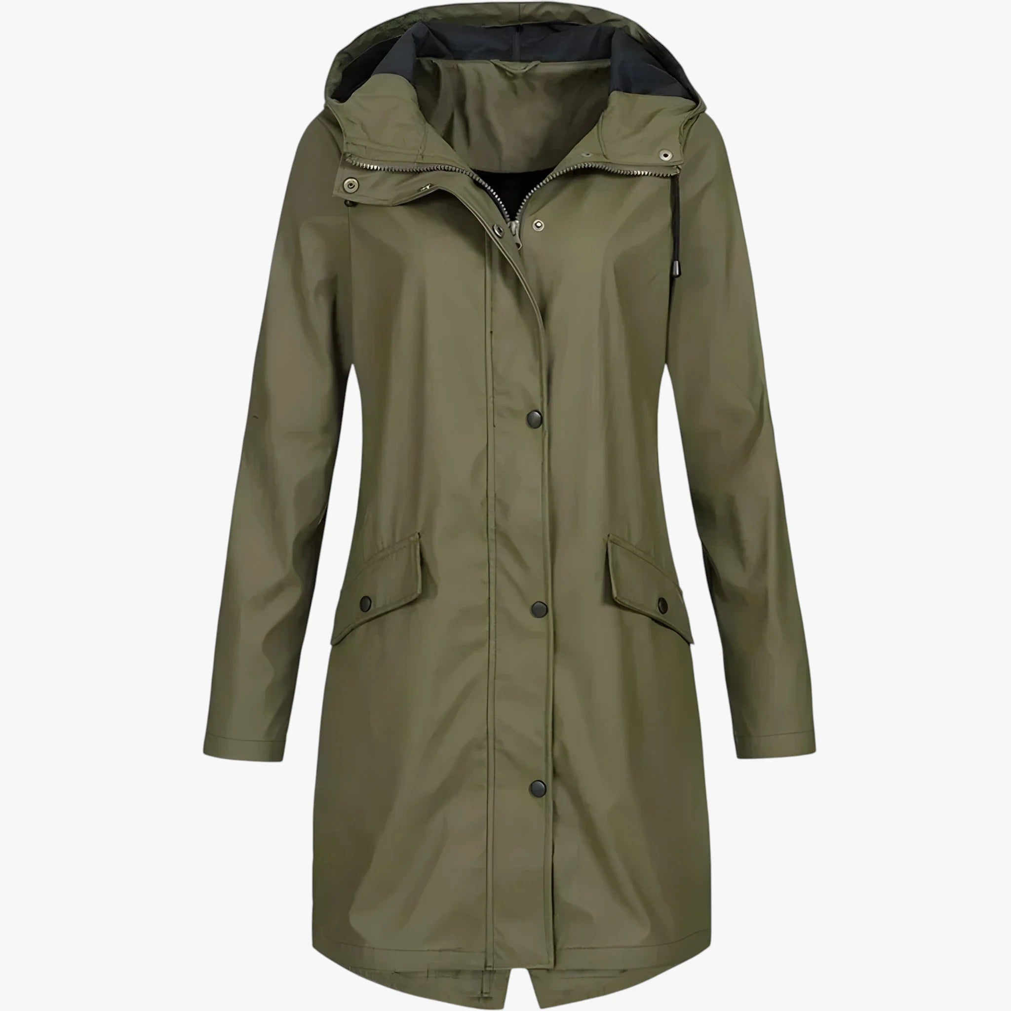 Amore | Women’s Long Breathable Rain Jacket with Lining and Pockets