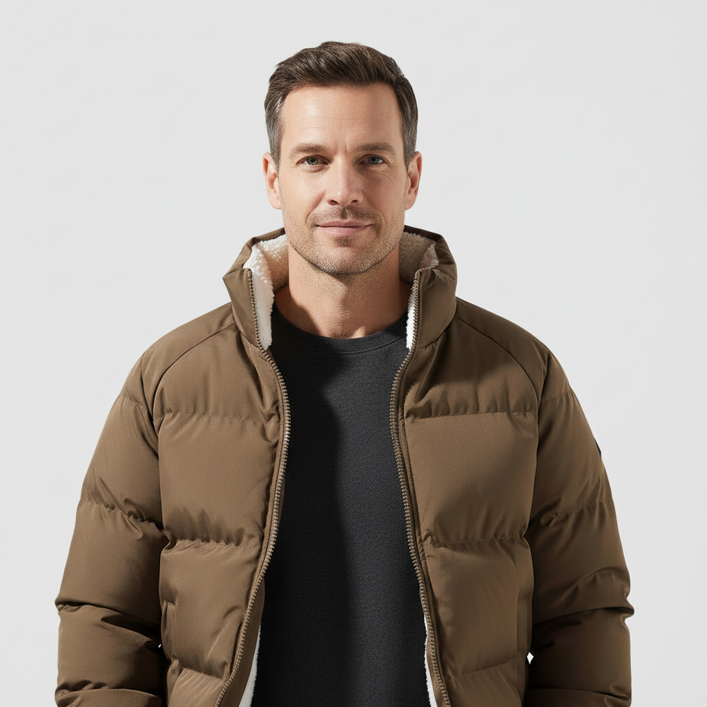 Mane | Men's Puffer Jacket | Quilted Zip-Up