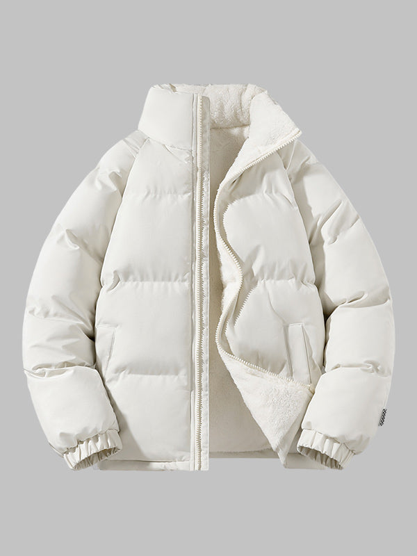 Mane | Men's Puffer Jacket | Quilted Zip-Up Beige