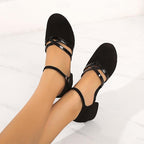 Women's Dance Shoes with Ankle Strap