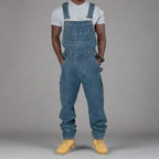 Hermosa | Men’s Denim Overalls with Straight Leg and Functional Pockets