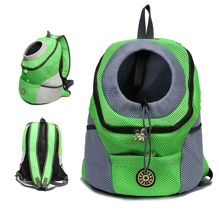 Dog Backpack For Furry Friends Bike Trips Hiking Trips Supermarket Trips Green