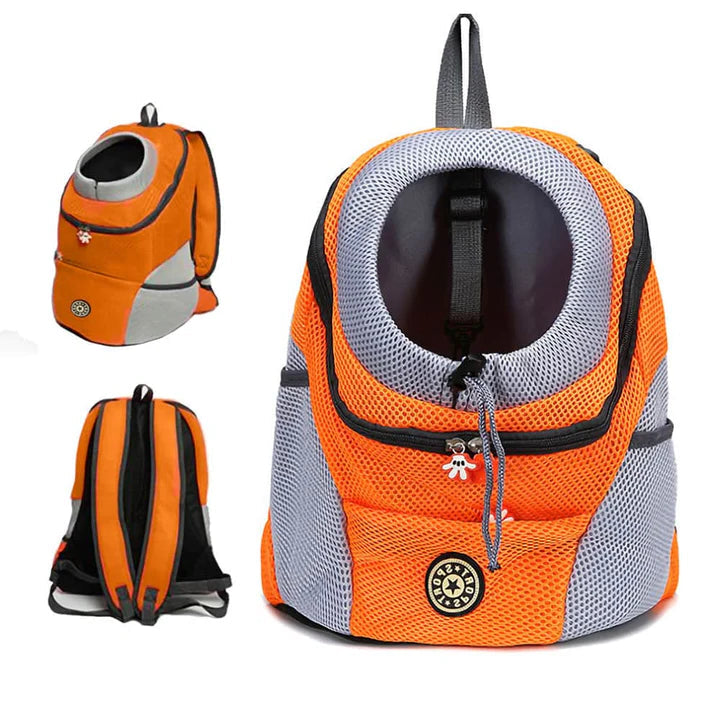 Dog Backpack For Furry Friends Bike Trips Hiking Trips Supermarket Trips Orange