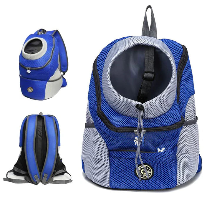 Dog Backpack For Furry Friends Bike Trips Hiking Trips Supermarket Trips Blue