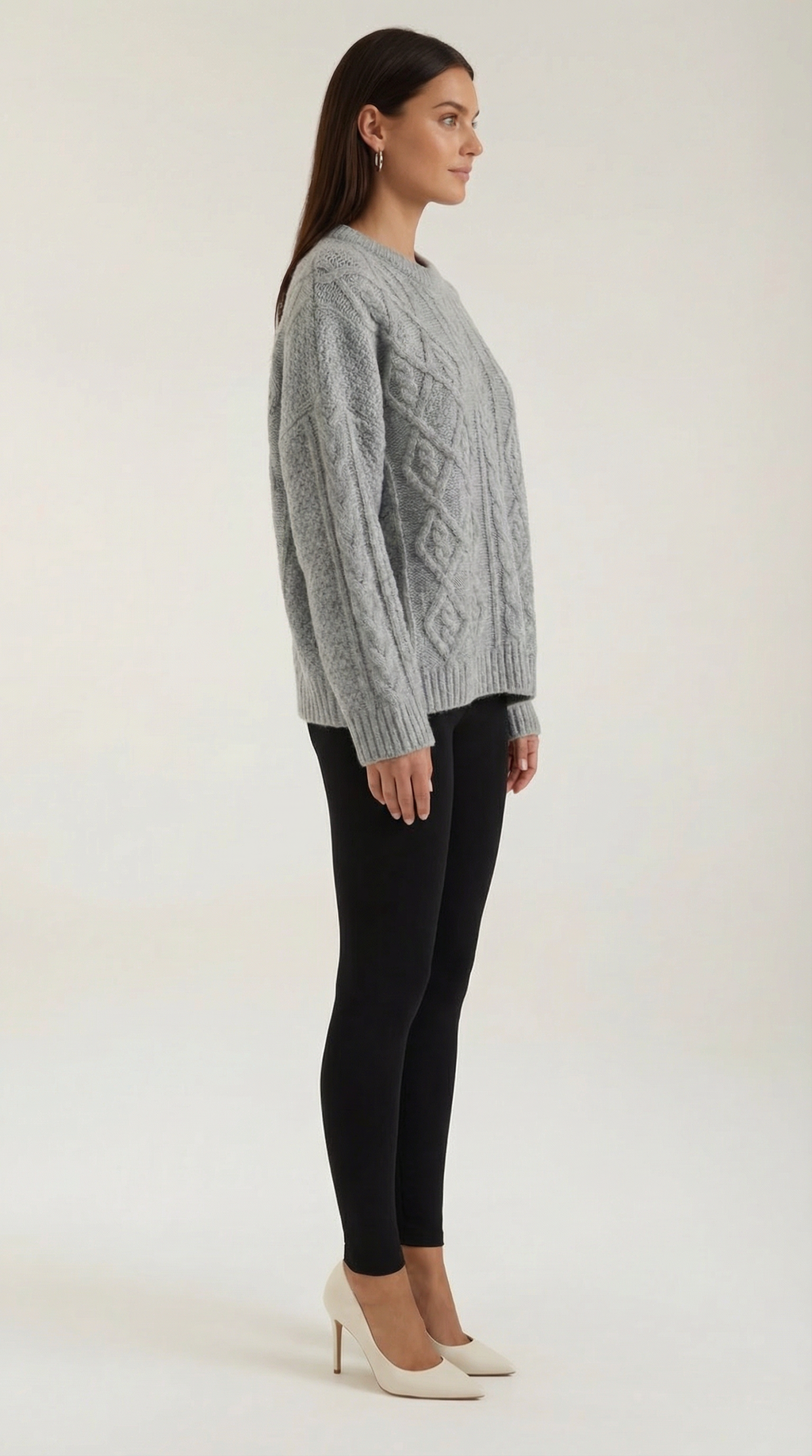Women's Chunky Knit Sweater – Oversized Relaxed Fit & Soft Winter Layer