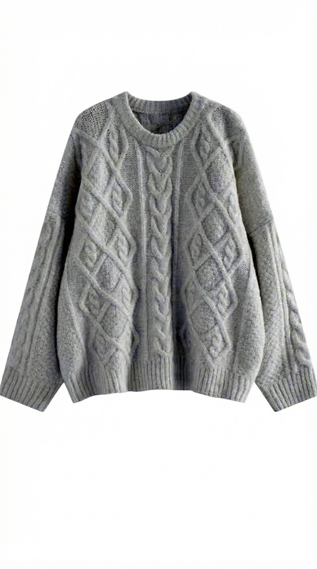 Women's Chunky Knit Sweater – Oversized Relaxed Fit & Soft Winter Layer