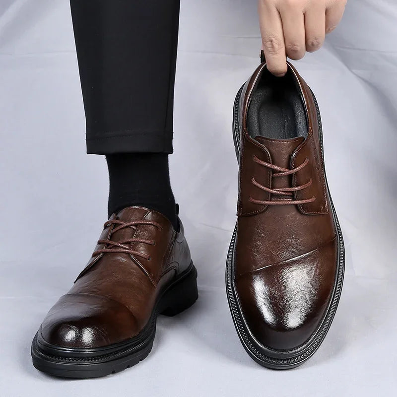 Edin | Men's Genuine Leather Shoe – Luxury Italian Leather Loafer & Tailored Comfort Brown